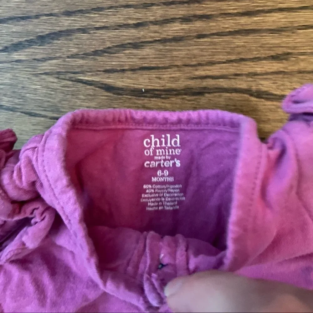 🍭4/$20 Carter’s sleeveless ruffle dog shirt - 6-9 months